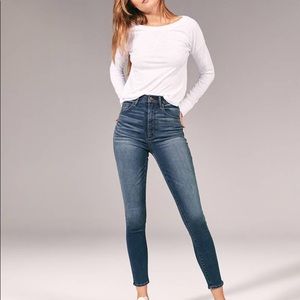 Abercrombie Fitch ultra High Rise stretch jeans